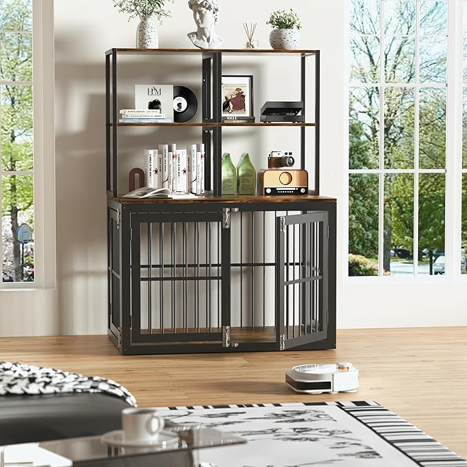 Large Dog Crate Furniture with Storage Heavy Duty Dog Crate Furniture Large Breed Extra Large Dogs Cage