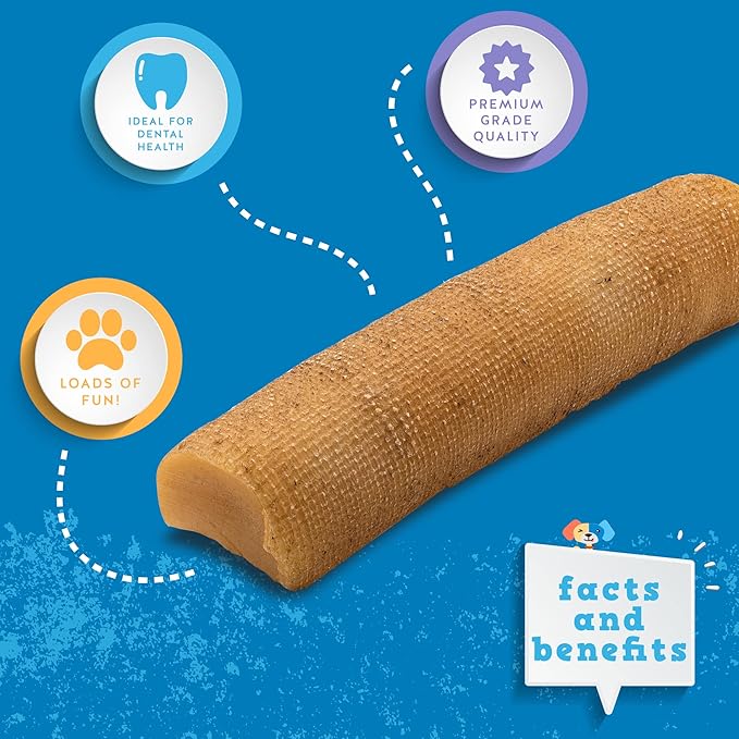 Jack&Pup Yak Cheese Himalayan Dog Chews | Dog Yak Chews for Large Dogs Aggressive Chewers | Hard Yak Cheese Stick (9oz, 3 Pack)