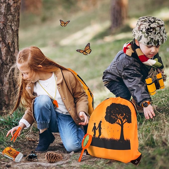 Kids Explorer Kit & Bug Catcher Kit, Camping Gear for Kids, Outdoor Exploration Set with Backpack & Binoculars, Ideal Outdoor Adventure Toys for Boys Girls 3-12