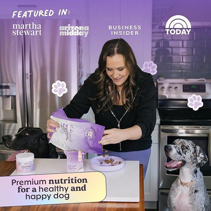 Vibrant Salmon Probiotic Dog Food Dry, 4lb Bag, Allergy and Gut-Friendly Adult Kibble for Digestive Health with Wild-Caught Salmon, 20 Plant Based Superfoods, Beef and Poultry Free