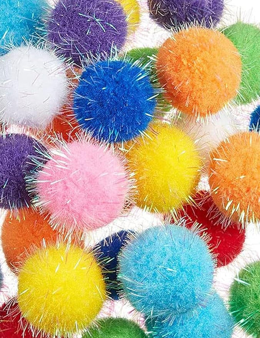 100-Pack Cat Toy Balls – Soft Fuzzy Toys for All Cats to Play and Exercise Indoors (1.5 inch, Cat Toys Pro Collection)