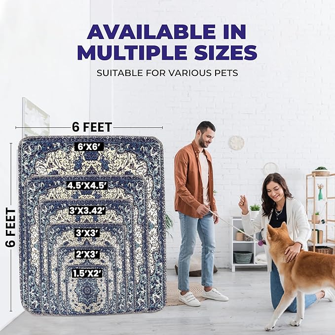 Washable Pee Pads for Dogs - Super Absorbent Reusable Puppy Training Pads - 100% Waterproof, Leak-Proof & Non-Slip Whelping Pads for Pet Housebreaking