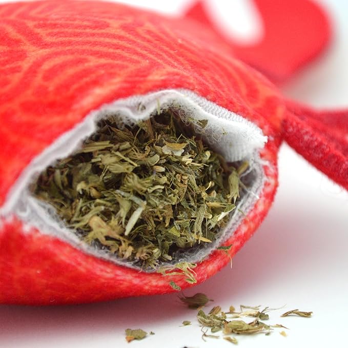 ZOOMIE Crab - Refillable Catnip Toy + Catnip | High Potency Hand Harvested Fresh | Soft Plush for Engaging Play