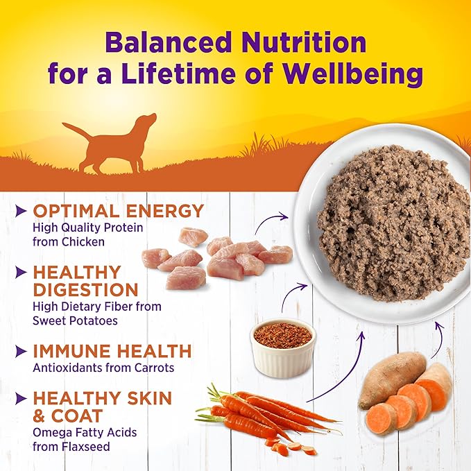 Wellness Complete Health Natural Wet Canned Dog Food Turkey & Sweet Potato, 12.5-Ounce Can (Pack of 12)