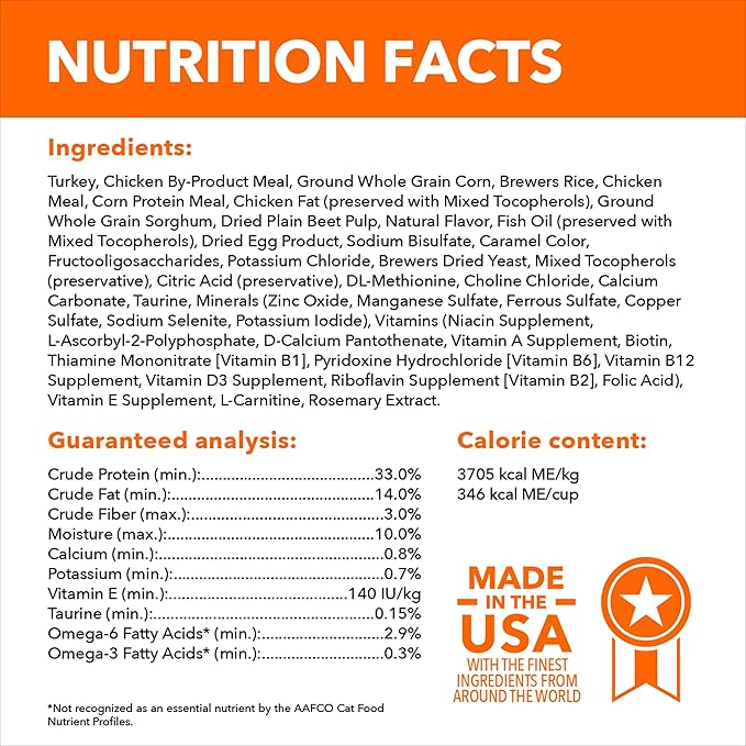 Iams IAMS PROACTIVE HEALTH Adult Sensitive Digestion & Skin Dry Cat Food with Real Turkey Cat Kibble, 3 lb. Bag