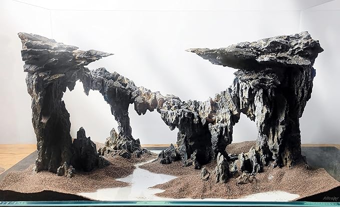 Fish Tank Decor Rocks.Aquarium Decoration Model.Easy and Quick Solution for Aquascaping.(Twilight)