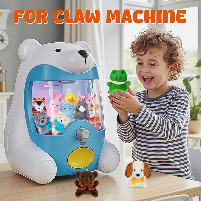 Sofier 12 Packs Mini Stuffed Animals Bulk Party Favors for Kids Treasure Box Toys Classroom Plush Toys Claw Machine Cute Key Chains Carnival Prizes Small Valentine Halloween Stocking