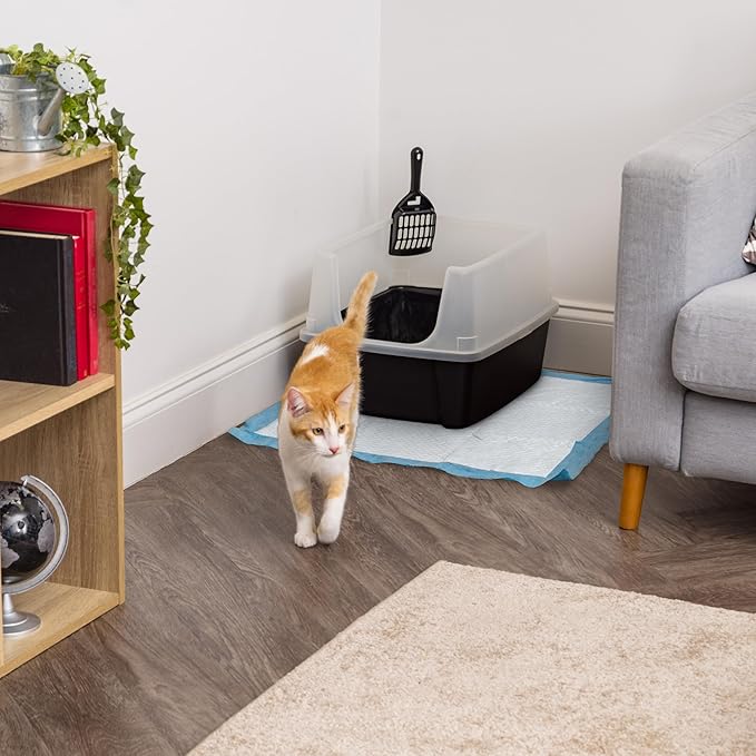 IRIS USA Dog Pee Pads – Puppy Essentials, Dog Pads, Quick Dry, Leak Proof, Thick Absorbent 6-Layer Design for Potty Training, Regular Size 22" x 22", 100 Count