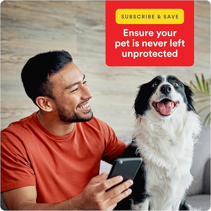 Ultra Flea And Tick Prevention For Dogs - Dog and Puppy Treatment and Control - Mosquito Repellent - Medium, Fast Acting Waterproof Topical Drops, 4 Month Supply