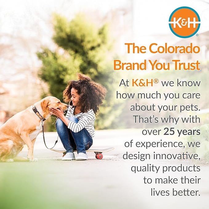 K&H Pet Products Outdoor Elevated Dog Cot, Cooling Raised Bed with Waterproof Breathable Mesh for Large Dogs, Portable Pet Bed with Heavy-Duty Metal Frame, Oversized Hammock Style - Extra-Large Green