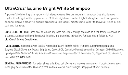 UltraCruz® Equine Bright White Shampoo, 1 Gallon