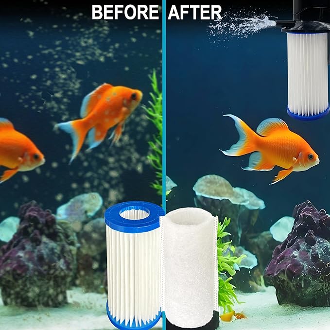 3 Pack Replacement Micron Cartridges, 3 JH Floss Sleeves, and 3 Foam Gaskets for MarineLand Magnum Polishing Internal Canister Filter; Micron Cartridge PA0140, ML90769 Rite-Size JH Floss Sleeve