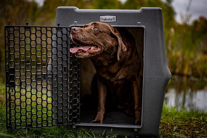 Dakota 283 Crate - Canine Rough and Tough Economy Kennel (Dark Granite, Intermediate)