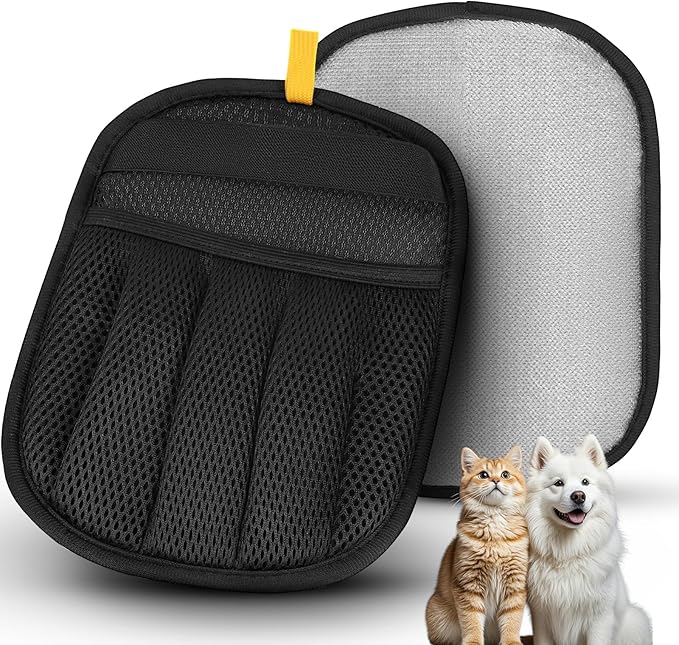 Pet Hair Remover, 2025 Upgrated Five-Finger Electrostatic Pet Hair Removal Gloves, Cat & Dog Hair Remover for Couch, Furniture,Clothing, Animal Fur Removal Tool, Cat Grooming Gloves-1PCS