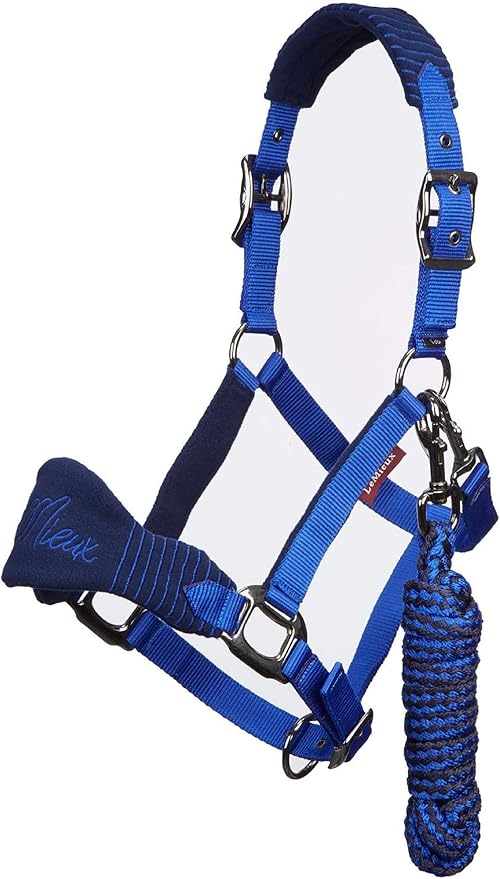 LeMieux Vogue Fleece Headcollar - Halter & Leadrope - Extra Padding, Adjustable at Curb and Poll Strap