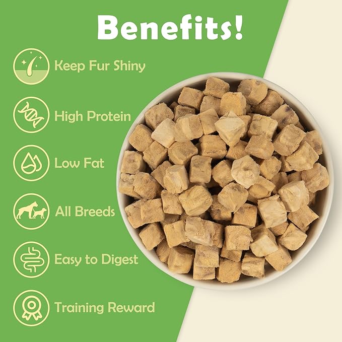 MON2SUN Freeze Dried Salmon Cat and Dog Treats, Single Ingredient Natural and Healthy Dog Snacks, High Protein Training Treats & Food Topper, 10.6oz