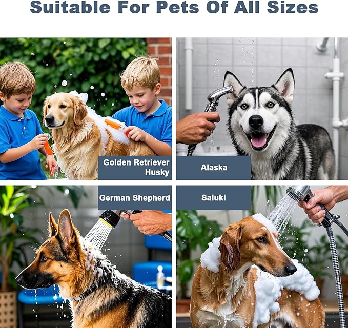 62" Professional Stainless Steel Dog Bathing Station, Large Dog Washing Station W/Dog Bath Brush, Washing Gloves, Floor Grate, Dog and Cat Bath Tub, Dog Washing Sink (62 Inch Right Door)