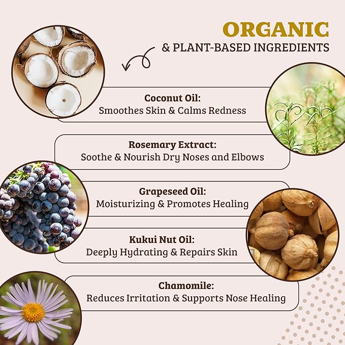 Natural Dog Company Snout Soother, Dog Nose Balm, Wax & Cream for Dry, Cracked Noses, Heals & Moisturizes with Shea Butter & Coconut Oil, Lick-Safe Nose Butter, Made in USA, 0.15 oz. Stick