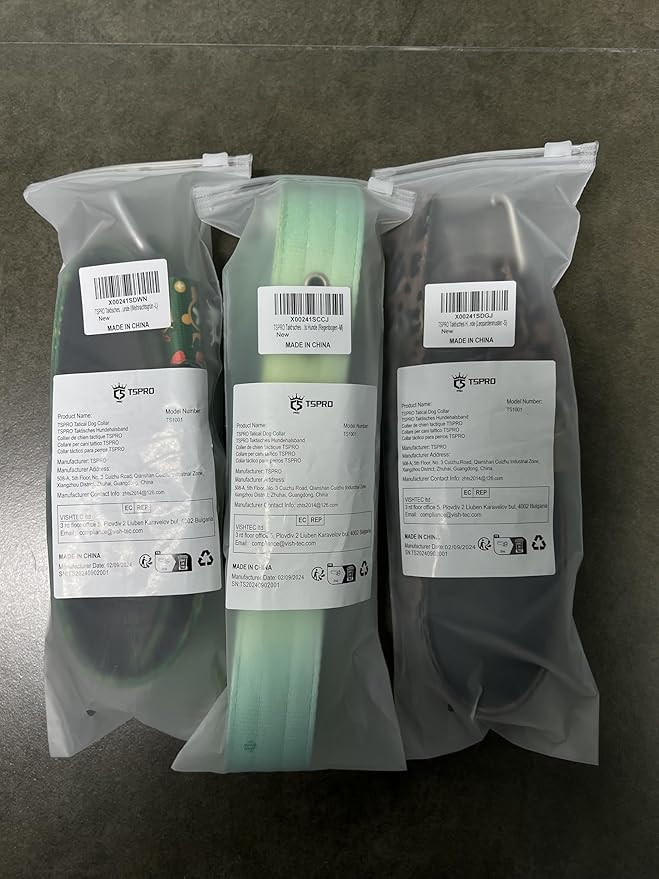 TSPRO Tactical Dog Collar 1.25 Inch Wide Thick Dog Collars with Heavy Duty Metal Buckle, Durable, Strong, Adjustable for Small Dogs (Rainbow S)