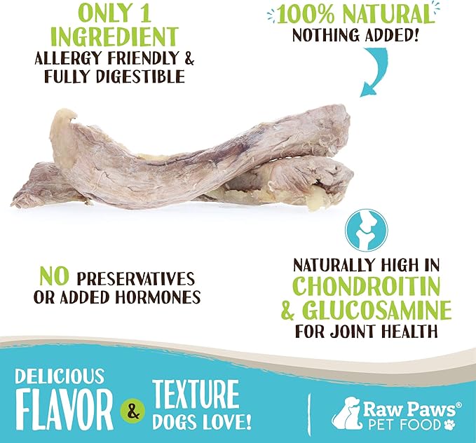 Raw Paws Freeze Dried Duck Necks for Dogs, 5-oz - Made in USA - All Natural Duck Dog Treats - Single Ingredient