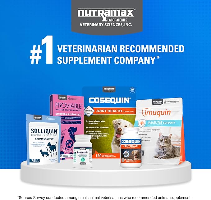 Nutramax Cosequin for Cats Joint Health Supplement, Contains Glucosamine for Cats, Plus Chondroitin and Boswellia, Supports Healthy Joints, For All Breeds and Sizes, Sprinkle Capsules, 60 Count