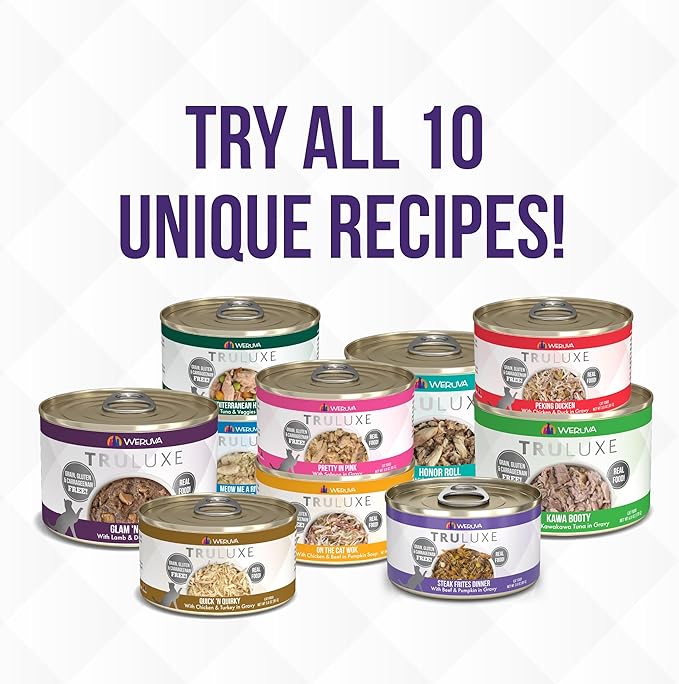 Weruva Truluxe Cat Food, Glam 'N Punk with Lamb & Duck in Gelée, 3oz Can (Pack of 24)