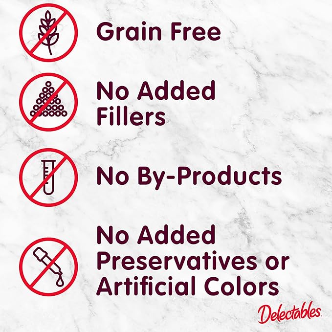 Delectables Squeeze Up Variety Pack, Creamy Squeezable Puree, Lickable Wet Cat Treats, Grain Free, No Added Fillers, No by-Products, No Added Preservatives, 0.5 Ounces Tube, 104 Tubes Total