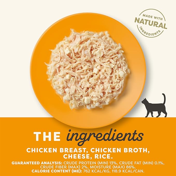 Applaws Wet Cat Food, 24 Count, Limited Ingredient Canned Wet Cat Food, Chicken Breast with Cheese in Broth, 5.5oz Cans