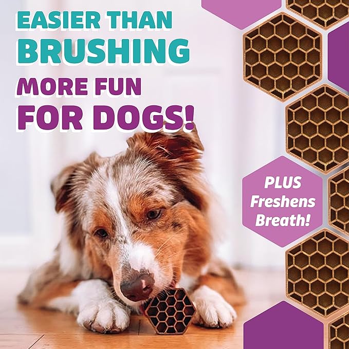 Dog Dental Treats – Vet VOHC Approved – Delicious Chicken Protein – Removes Tartar with Cleaning Comb Shape – Dental Dog Treats for Small Dogs (24oz, 42 Count)