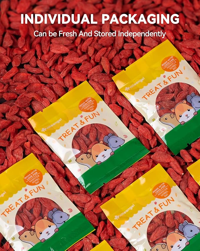 Niteangel Goji Berries Rabbits Snack Treats: 12pcs Natural Chew Toys for Bunny Chinchilla Guinea Pigs and Other Small Animals