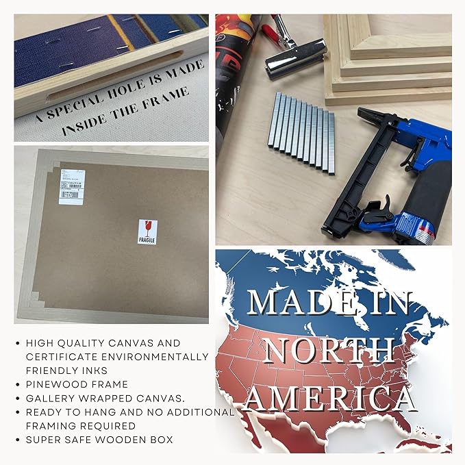 Nature Wall Art Prints - Ocean Forest Mountain Lake Canvas Landscapes - Small to Extra Large Living Room Bedroom Kitchen Bathroom Décor (Reaching for the Sky, 28L" x 41W")