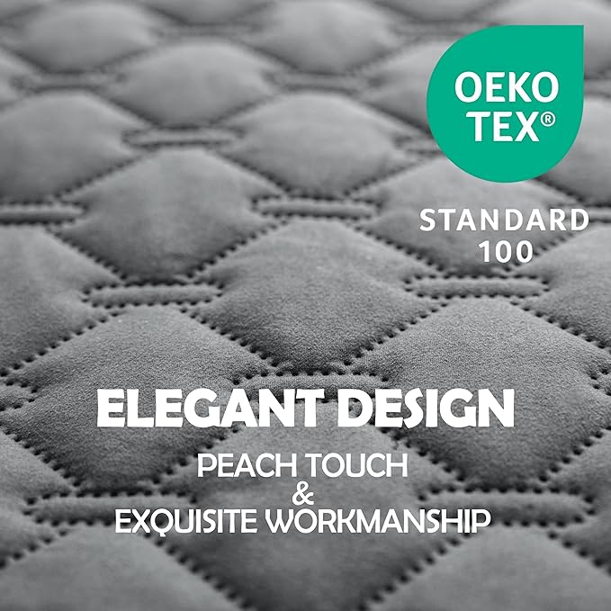 gogobunny 100% Double-Sided Waterproof Dog Bed Cover Pet Blanket Sofa Couch Furniture Protector for Puppy Large Dog Cat, Reversible (82x102 Inch (Pack of 1), Dark Grey/Light Grey)