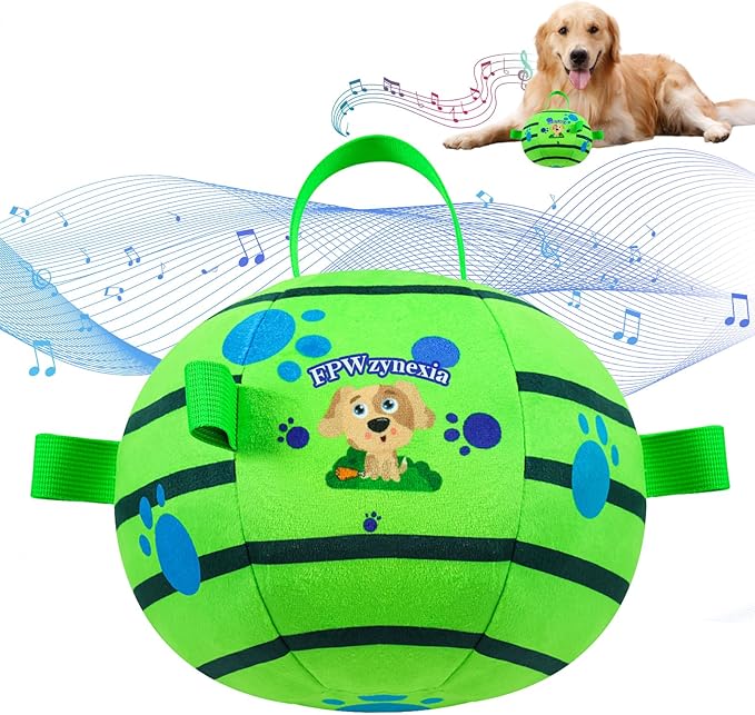 Interactive Dog Toys,Remote Control Dog Balls with Jumping, Rolling & Moving Functions - Includes a Vibrating Dog Ball and Durable Chew Fabric for Safe Play (5.51")