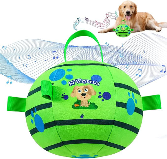 Interactive Dog Toys,Remote Control Dog Balls with Jumping, Rolling & Moving Functions - Includes a Vibrating Dog Ball and Durable Chew Fabric for Safe Play (7.1")
