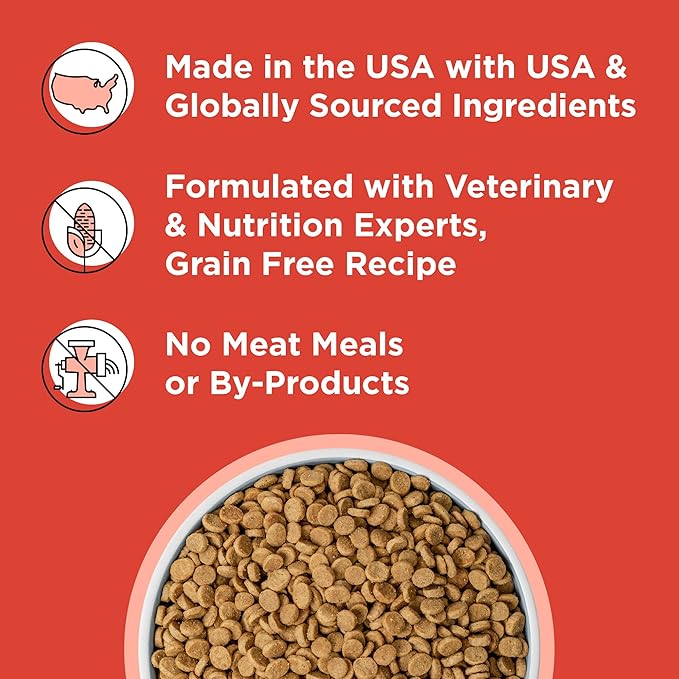 BIXBI Rawbble Dry Dog Food, Beef, 4 lbs - USA Made with No Meat Meals or Fillers - Freeze Dried Raw Coated Dog Food - Industry Leading Digestibility