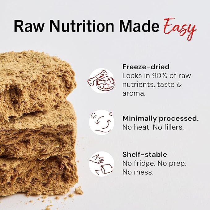 Stella & Chewy's Freeze-Dried Raw Dinner Patties - Duck Duck Goose Recipe - High Protein Grain-Free Puppy & Dog Food - Perfect For Picky Eaters - 5.5 oz