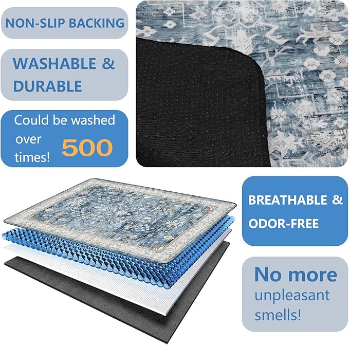 Washable Pee Pads for Dogs 2 Pack, Absorbent Reusable Puppy Pads Waterproof, Leakproof & Non-Slip Whelping Pad, Potty Training Pads for Dogs Playpen Mat 48x48