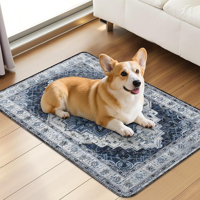 Washable Pee Pads for Dogs 2 Pack, Absorbent Reusable Puppy Pads Waterproof, Leakproof & Non-Slip Whelping Pad, Potty Training Pads for Dogs Playpen Mat 24x36