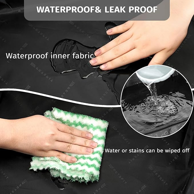 PETSFIT Portable Litter Box - Leak-Proof, Travel Litter Box with Lid, Collapsible Litter Boxes Perfect for Hotel/Lawn/Car Travel