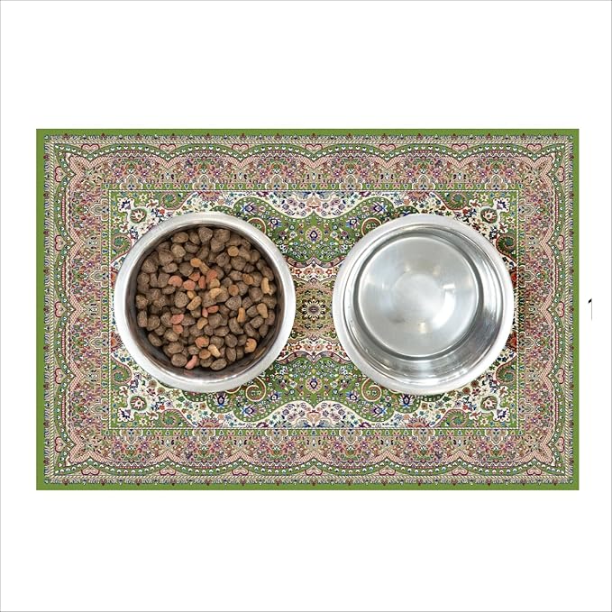 LOVEWAG Washable Dog Pee Pads, 24" x 16", Waterproof, Non-Slip, Super Absorbent, Reusable Machine-Washable, 2-Pack (Peacock Garden)