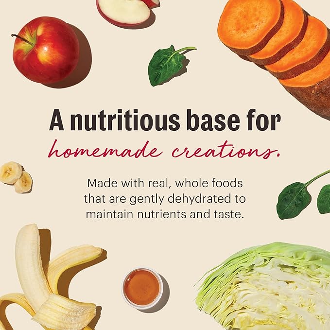 The Honest Kitchen Dehydrated Grain Free Fruit & Veggie Base Mix Dog Food (Just Add Protein), 3 lb Box