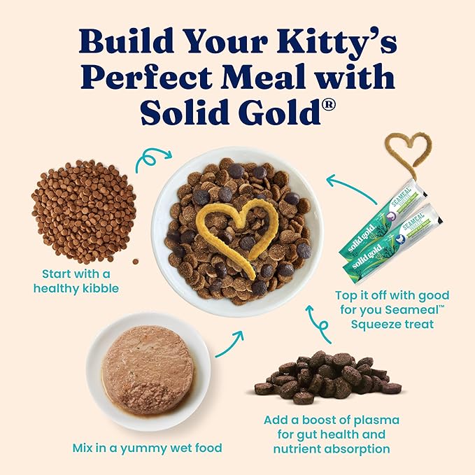 Solid Gold Wet Food Pate Flavorful Feast - 3 Count Sample Pack - Canned Cat Food Made with Real Chicken - Grain Free for Sensitive Stomach & Healthy Living