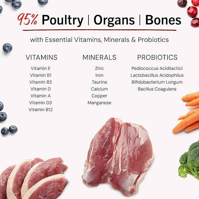 Stella & Chewy's Freeze-Dried Raw Dinner Patties - Duck Duck Goose Recipe - High Protein Grain-Free Puppy & Dog Food - Perfect For Picky Eaters - 5.5 oz