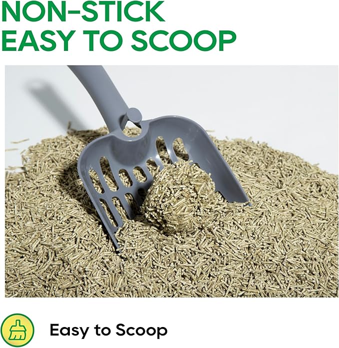 HoneyCare Tea Cat Litter | Natural Plant-Based Formula | Long-Lasting Odor Control | 99% Dust-Free & Low Tracking | Flushable Cat Litter | 6-lbs