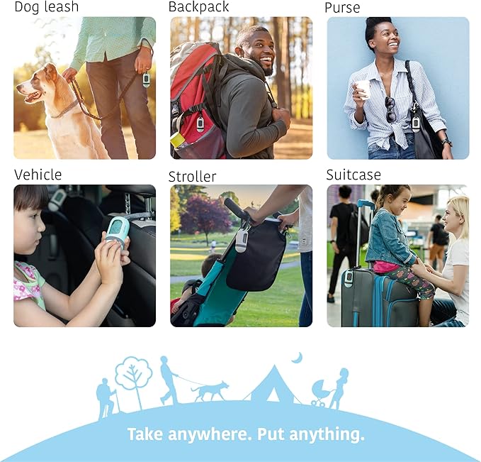 SVD.PET Dog Poop Bag Dispenser, Retractable Waste Bag Fits Any Dog Leash, Drop-Proof Poop Bag Holder, Doggy Walking Accessory (Pearl White)