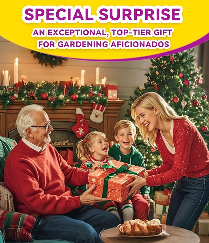 PAITIN Paint & Plant Garden Pot Craft Kit - 4 Inch Plant Pots, Kids Gardening Tools, Labels, Paints, Brushes, Gem & Eye Stickers - Perfect Spring Crafts Gifts for Women & Kids