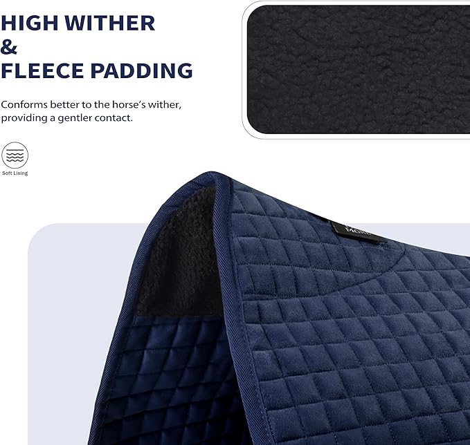 Tackmore Western Saddle Pad Breathable, Shock-Absorbing Saddle Pad