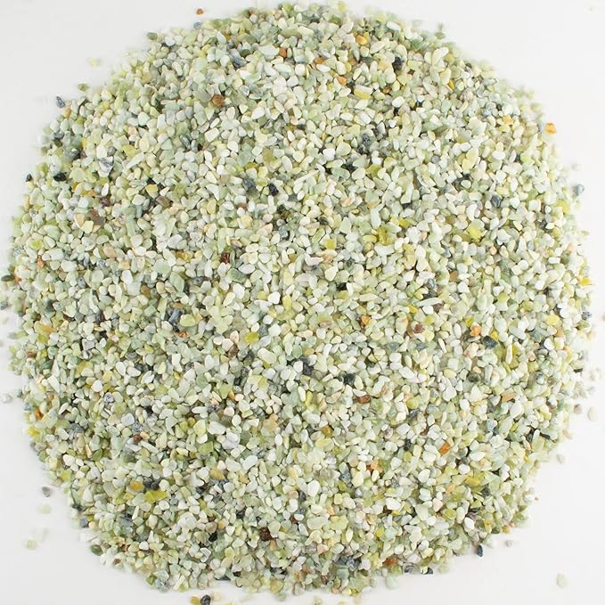 18lb Jade Bean Pebbles,1/4 Inch Cactus Bonsai DIY Rocks, Natural Succulent Rock and River Rocks Decorative for Aquariums, Vases, Terrarium, Outdoor Gardening, Top Dressing for Potted Plants