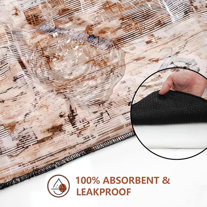 Washable Pee Pads for Dogs 2 Pack, Absorbent Reusable Puppy Pads Waterproof, Leakproof & Non-Slip Whelping Pad, Potty Training Pads for Dogs Playpen Mat 24x36