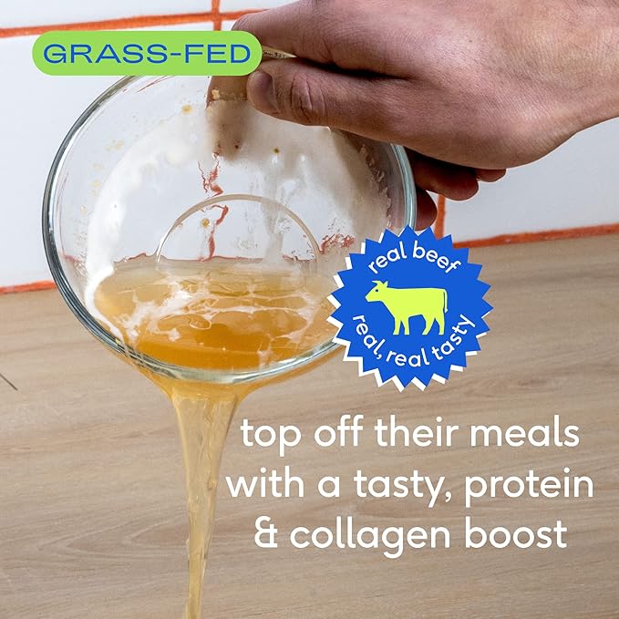 Native Pet, Dogs & Cat Broth Bundle | Chicken & Beef Flavored | Dog Food Topper for Picky Eater | Dog Gravy & Dog Bone Broth Powder